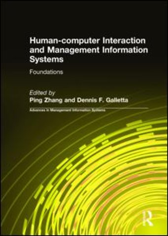Human-computer Interaction and Management Information Systems: Foundations