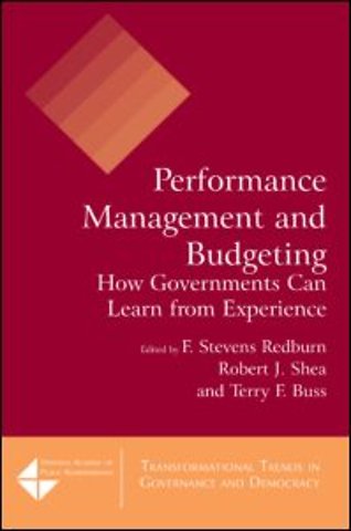Performance Management and Budgeting