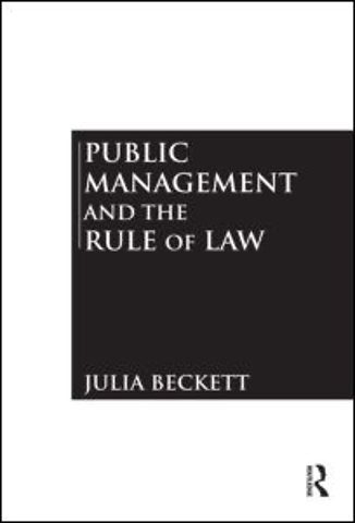 Public Management and the Rule of Law