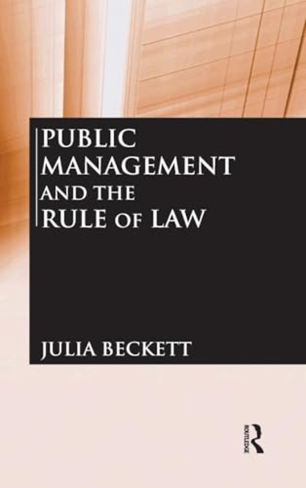 Public Management and the Rule of Law