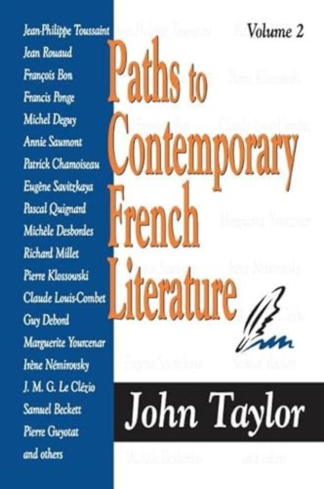 Paths to Contemporary French Literature