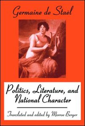 Politics, Literature and National Character