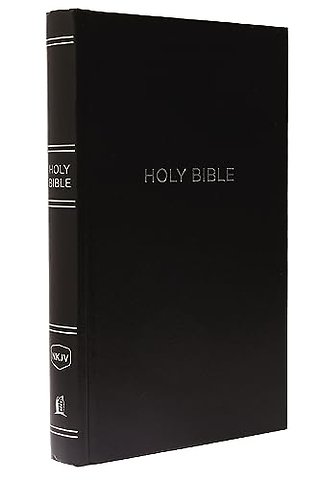 NKJV, Pew Bible, Hardcover, Black, Red Letter, Comfort Print