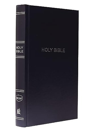 NKJV, Pew Bible, Hardcover, Blue, Red Letter, Comfort Print