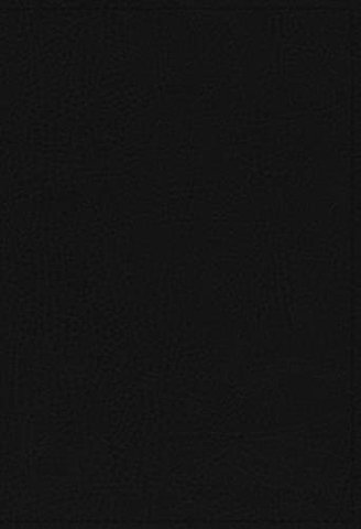 NKJV Study Bible, Premium Bonded Leather, Black, Thumb Indexed, Comfort Print