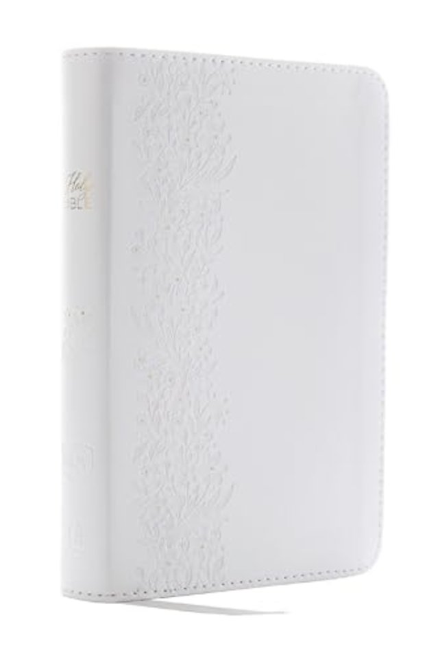 NKJV, Bride's Bible, Leathersoft, White, Red Letter, Comfort Print