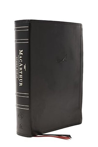 ESV, MacArthur Study Bible, Black Leathersoft