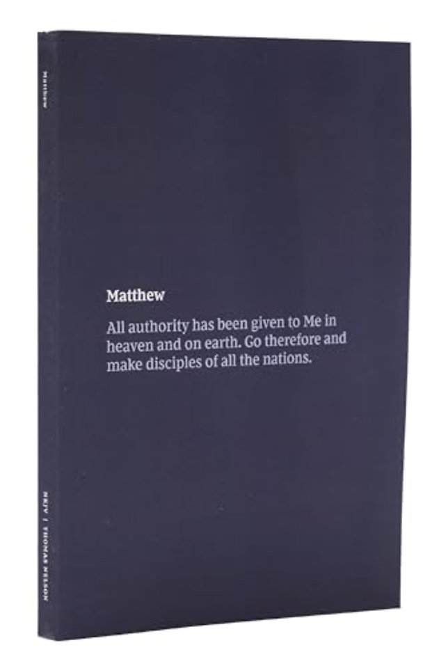 NKJV Bible Journal - Matthew, Paperback, Comfort Print