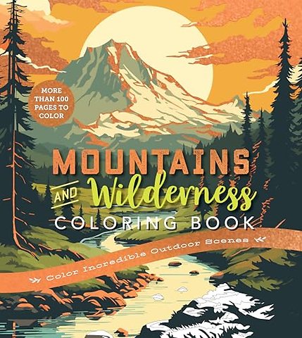 Mountains & Wilderness Coloring Book