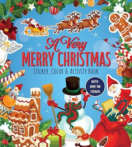 A Very Merry Christmas Sticker, Color & Activity Book