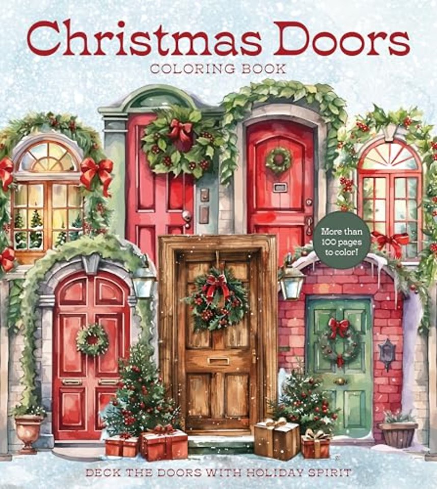 Christmas Doors Coloring Book