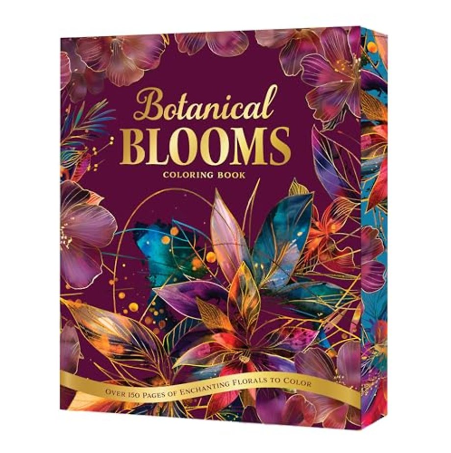 Botanical Blooms Coloring Book