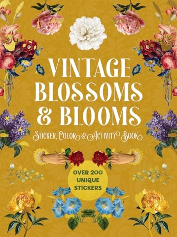 Vintage Blossoms and Blooms Sticker, Color and Activity Book