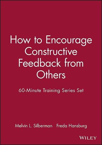 60-Minute Training Series Set: How to Encourage Constructive Feedback from Others