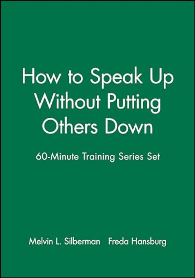 60-Minute Training Series Set: How to Speak Up Without Putting Others Down