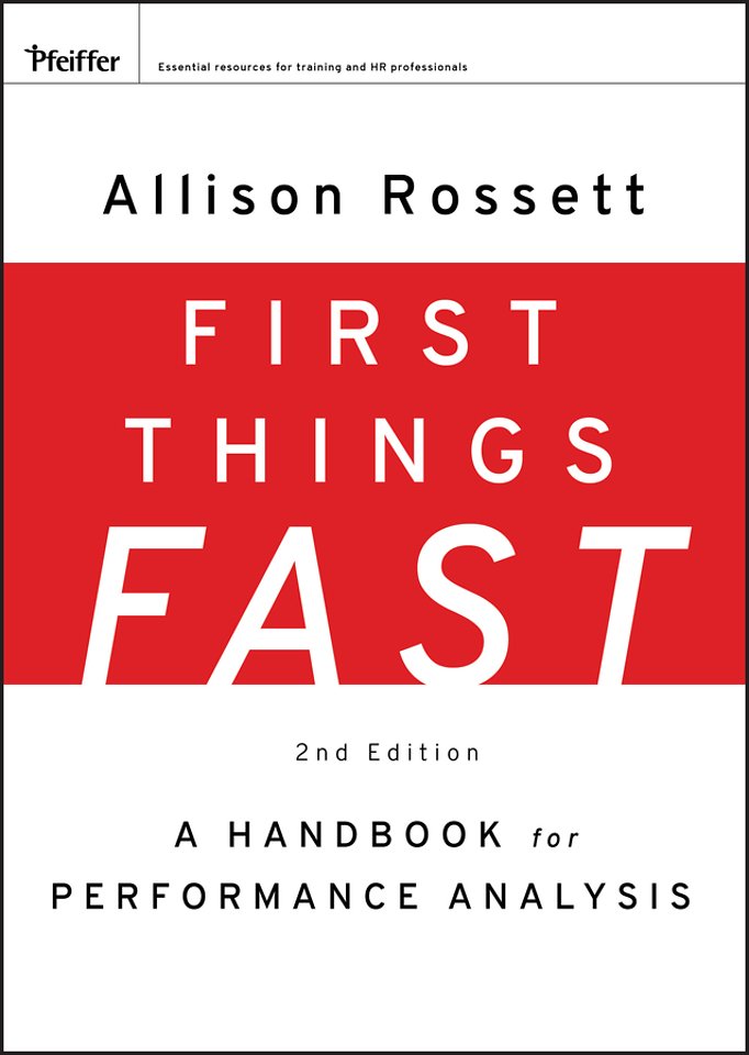 First Things Fast – A Handbook of Performance Analysis 2e