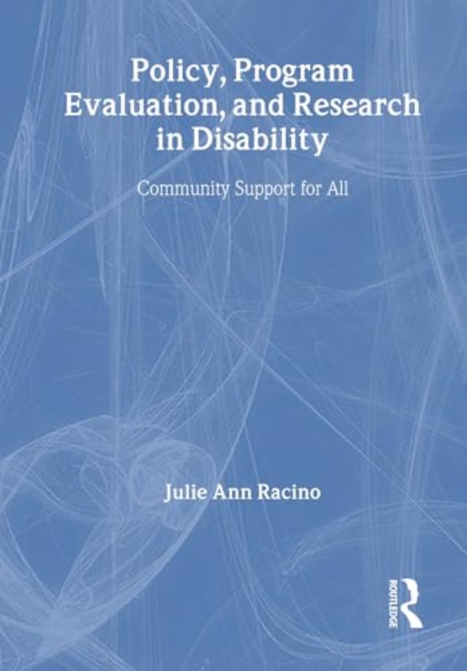 Policy, Program Evaluation, and Research in Disability