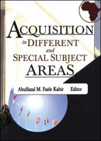 Acquisition in Different and Special Subject Areas
