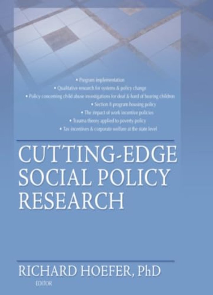 Cutting-Edge Social Policy Research