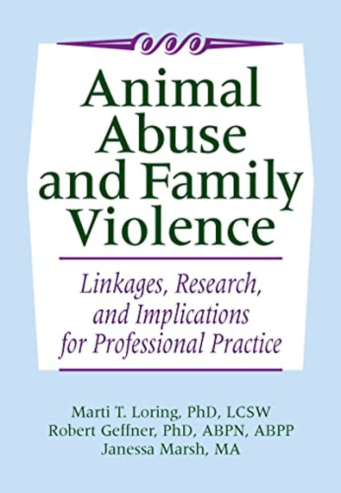 Animal Abuse and Family Violence