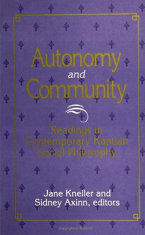 Autonomy and Community