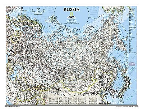 Russia Classic, Tubed: Wall Maps Countries & Regions