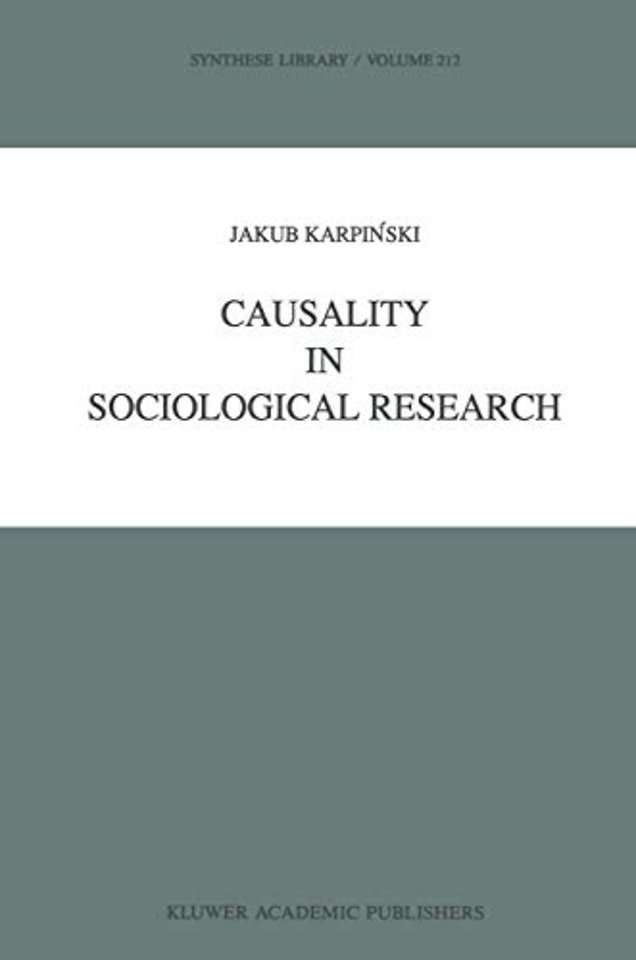 Causality in Sociological Research
