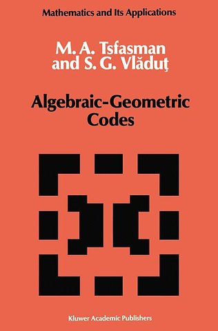 Algebraic-Geometric Codes
