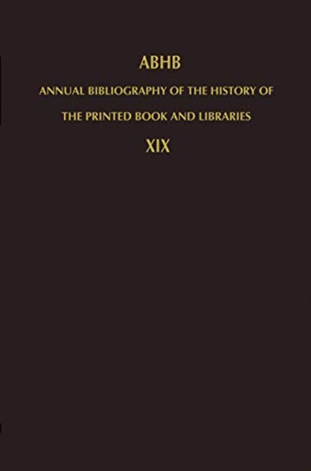 Annual Bibliography of the History of the Printed Book and Libraries