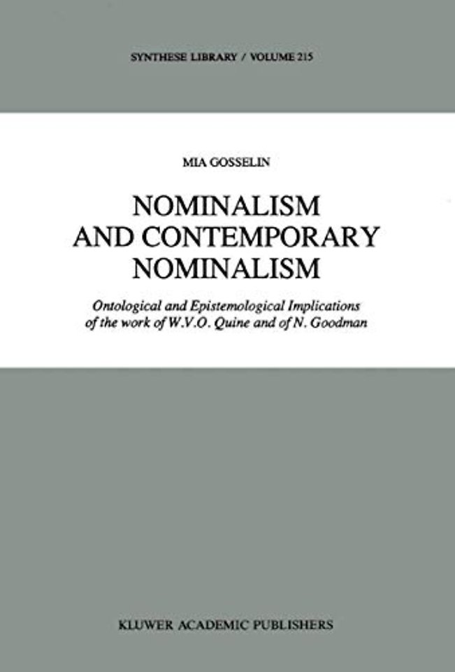 Nominalism and Contemporary Nominalism