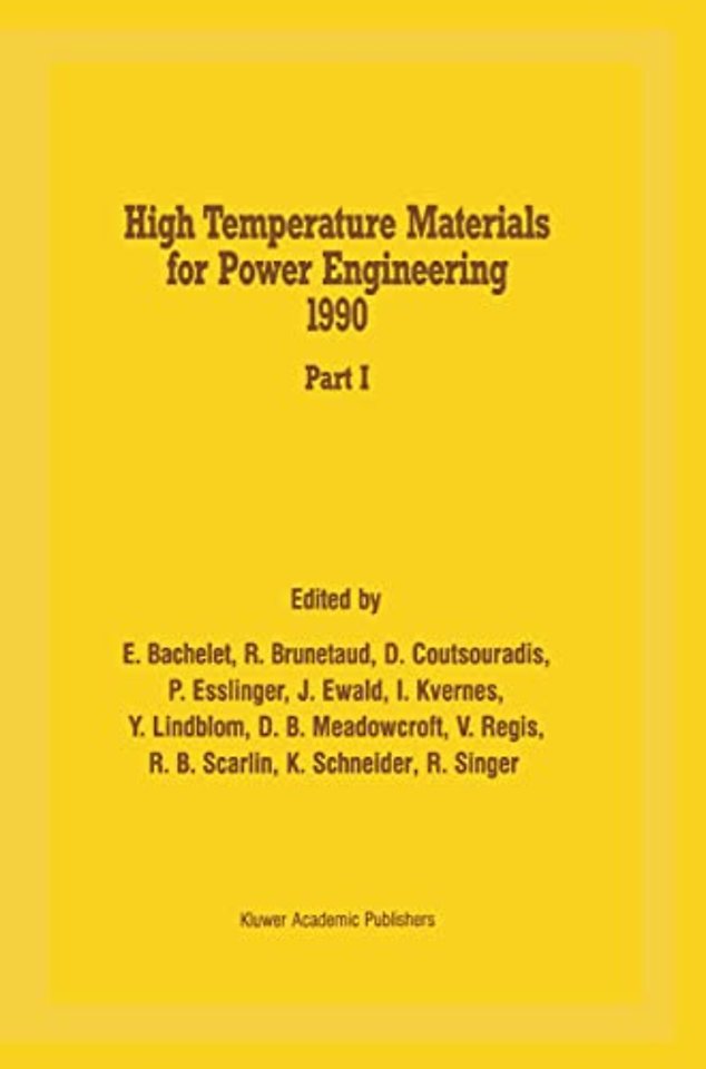 High Temperature Materials for Power Engineering 1990
