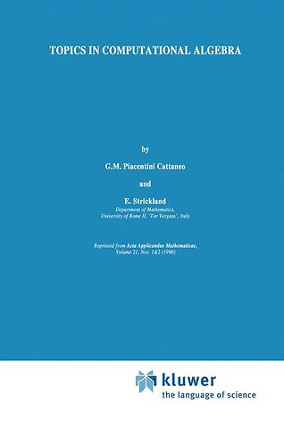 Topics in Computational Algebra