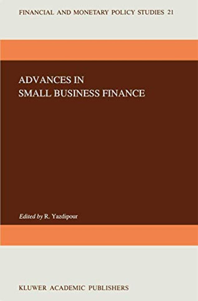 Advances in Small Business Finance