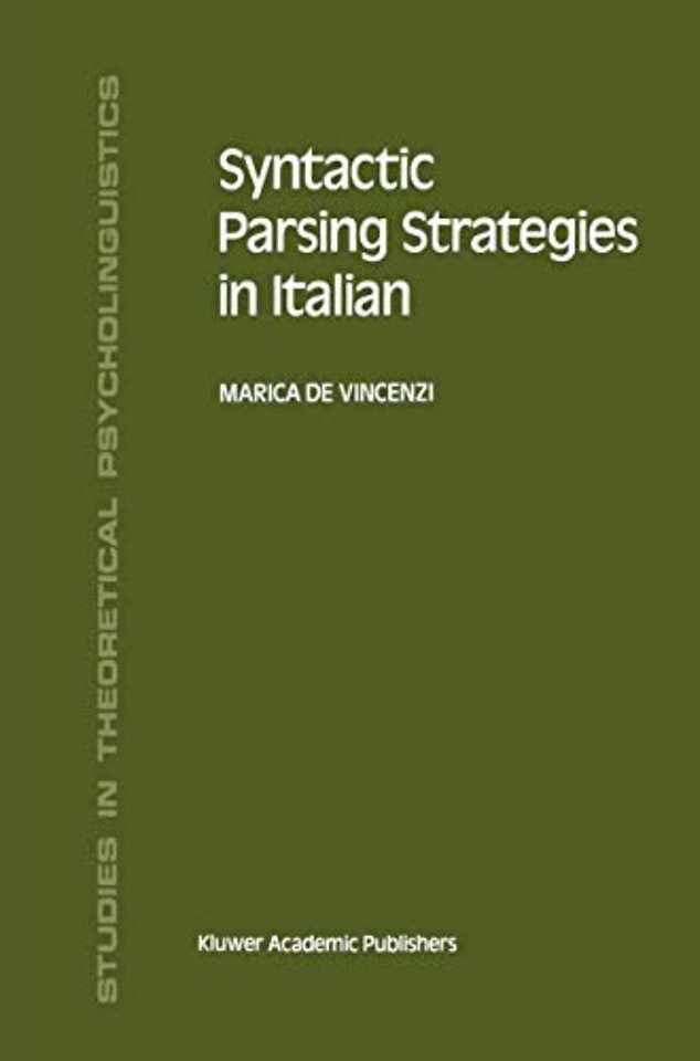 Syntactic Parsing Strategies in Italian