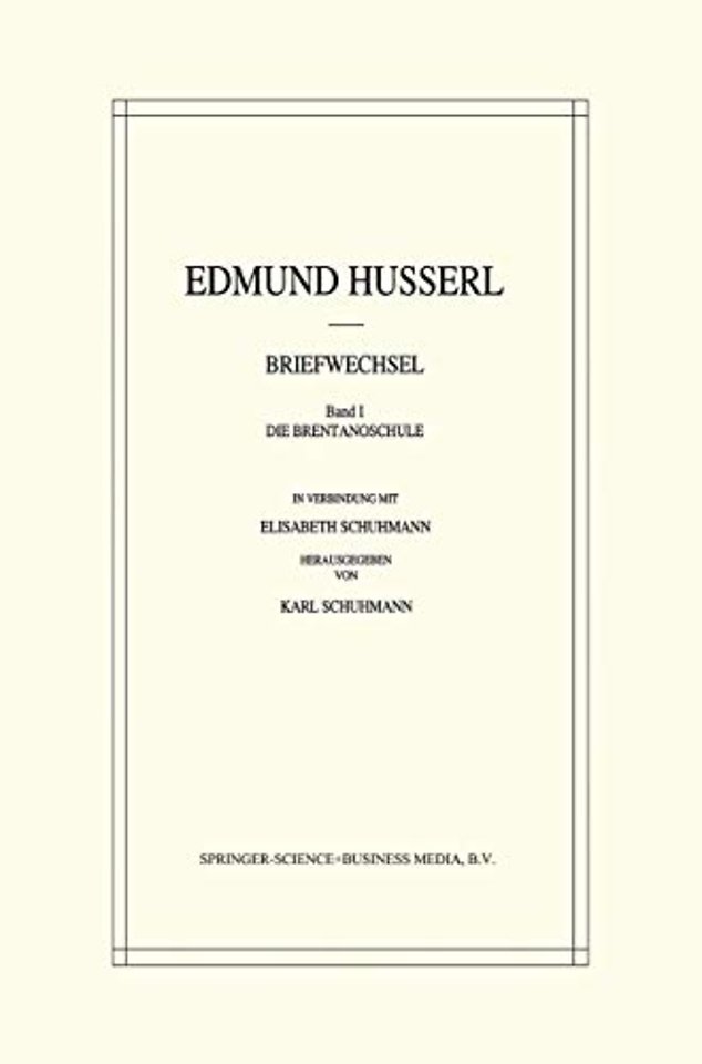 Edmund Husserl Briefwechsel