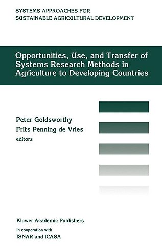Opportunities, use, and transfer of systems research methods in agriculture to developing countries