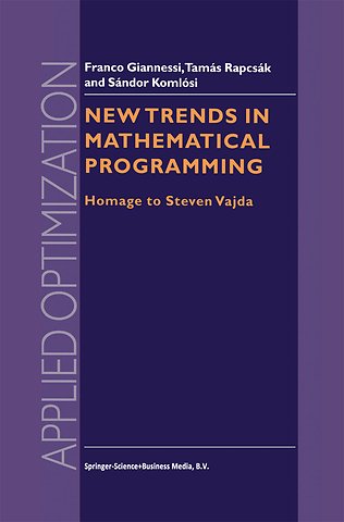 New Trends in Mathematical Programming
