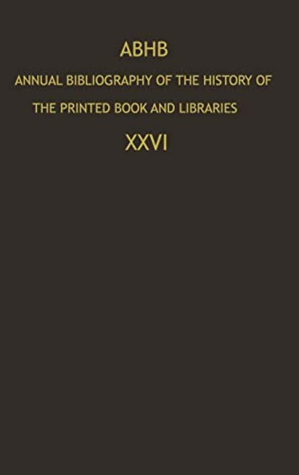 Annual Bibliography of the History of the Printed Book and Libraries