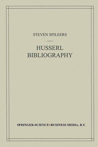 Edmund Husserl Bibliography
