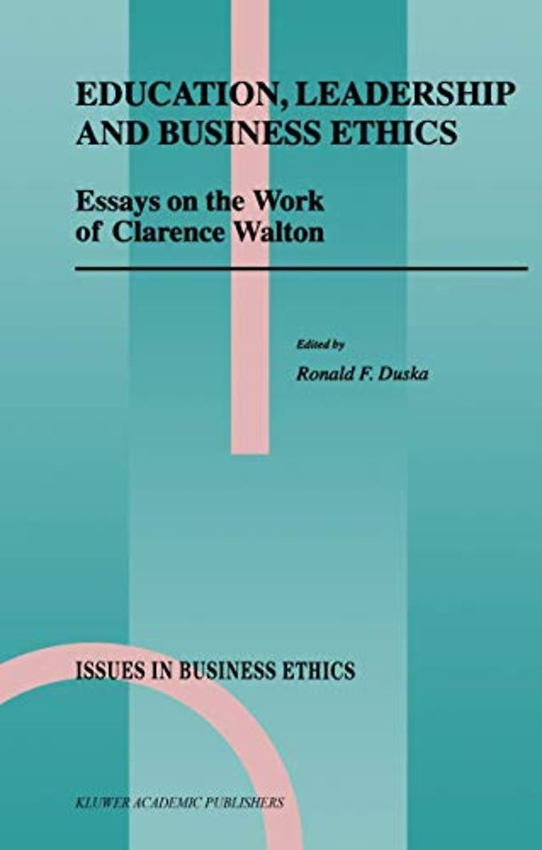 Education, Leadership and Business Ethics