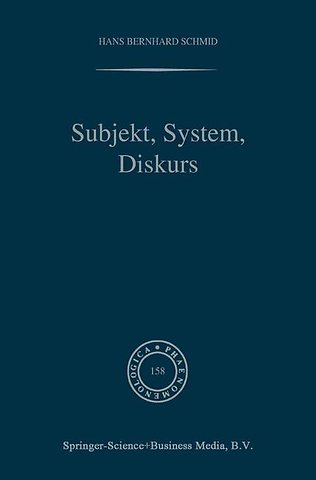 Subjekt, System, Diskurs