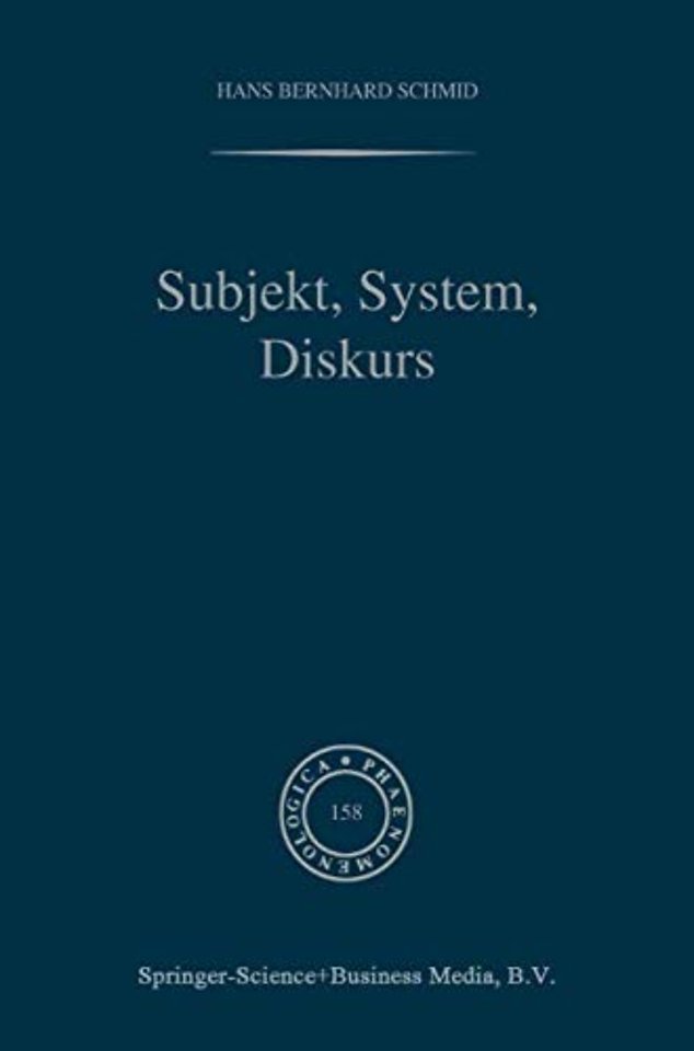 Subjekt, System, Diskurs