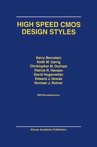 High Speed CMOS Design Styles