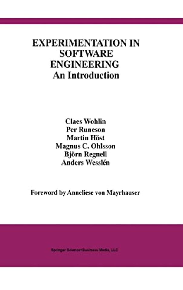 Experimentation in Software Engineering