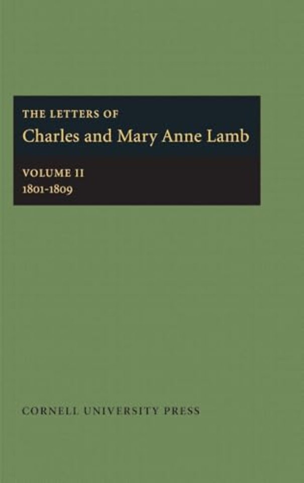 The Letters of Charles and Mary Anne Lamb – 1801–1809