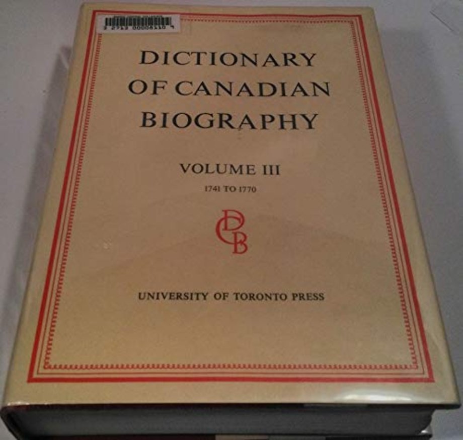Dictionary of Canadian Biography / Dictionaire B – Volume IV, 1771 – 1800