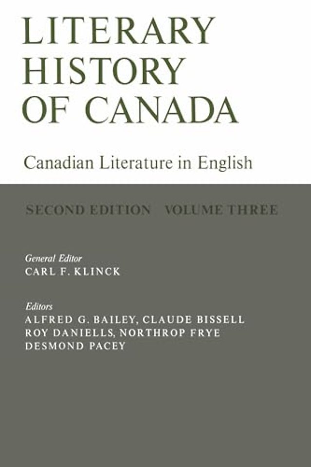 Literary History of Canada – Canadian Literature in English, Volume III (Second Edition)