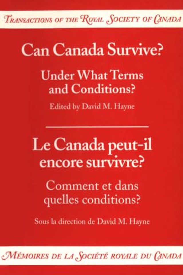 Can Canada Survive? – Under What Terms and Conditions?