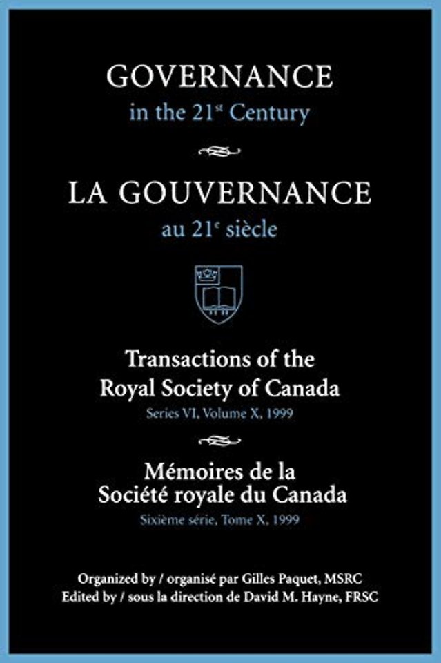 Governance in the 21st Century / Gouvernance Au 21e Siècle