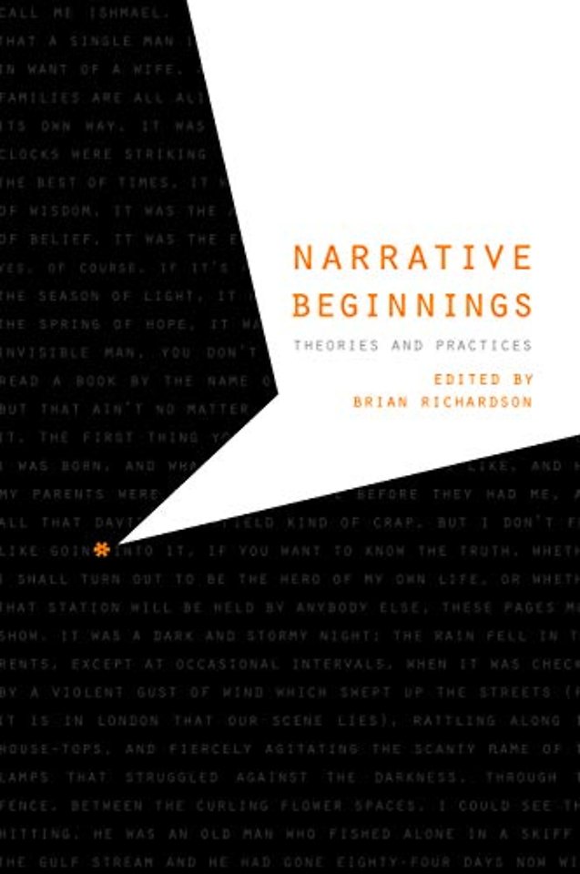 Narrative Beginnings – Theories and Practices